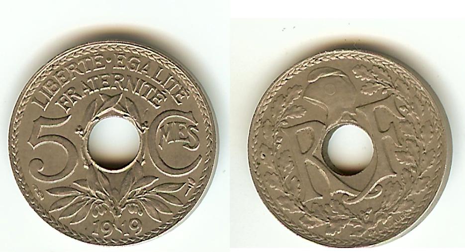 5 Centimes Lindauer 1919 AU+